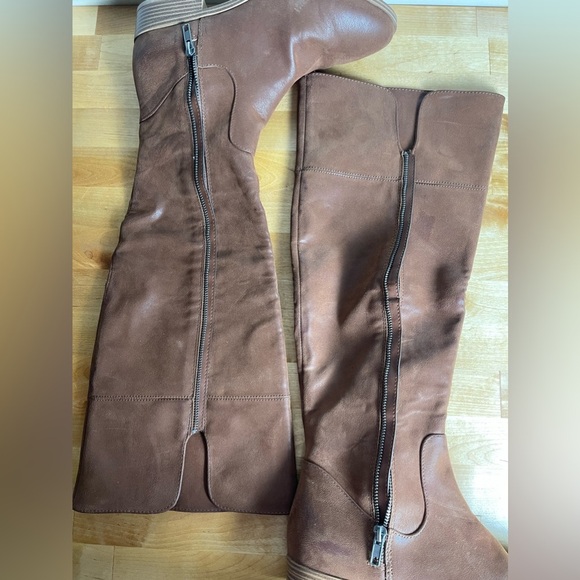 MIA Marri Tall Distressed Faux Leather Heeled Boot - Picture 6 of 12